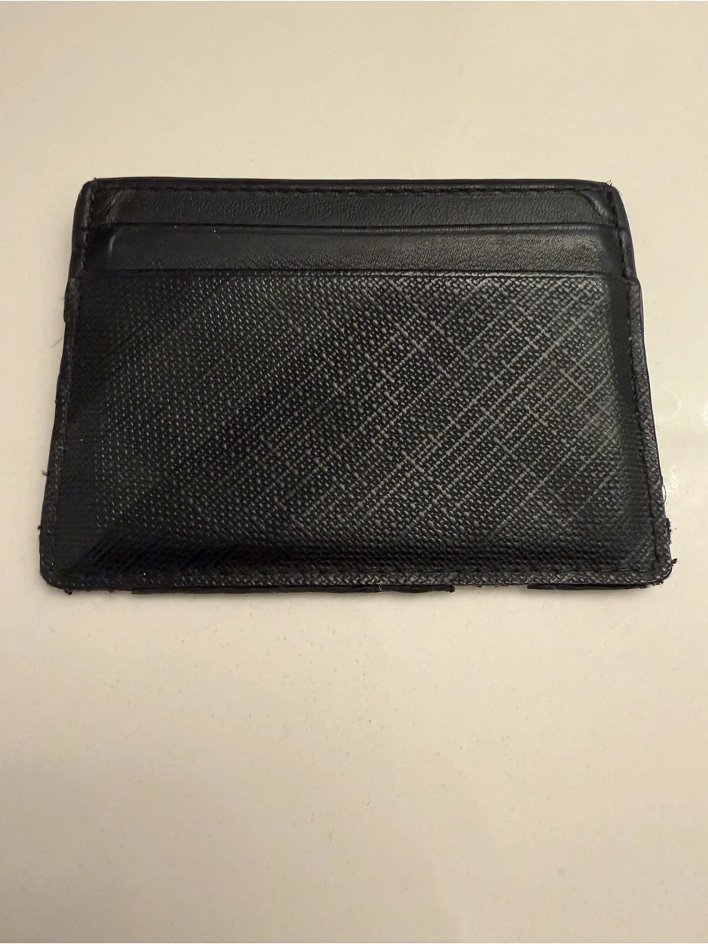 Burberry Black Leather Slim Card Case